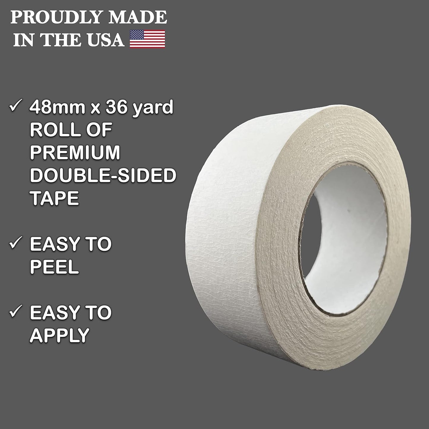 Brampton Golf Grip Tape Roll 48mm x 36 Yards - Premium Solvent Activated Double Sided Adhesive Strips for Regripping Golf Clubs - Double Sided Tape for Golf Club Regripping