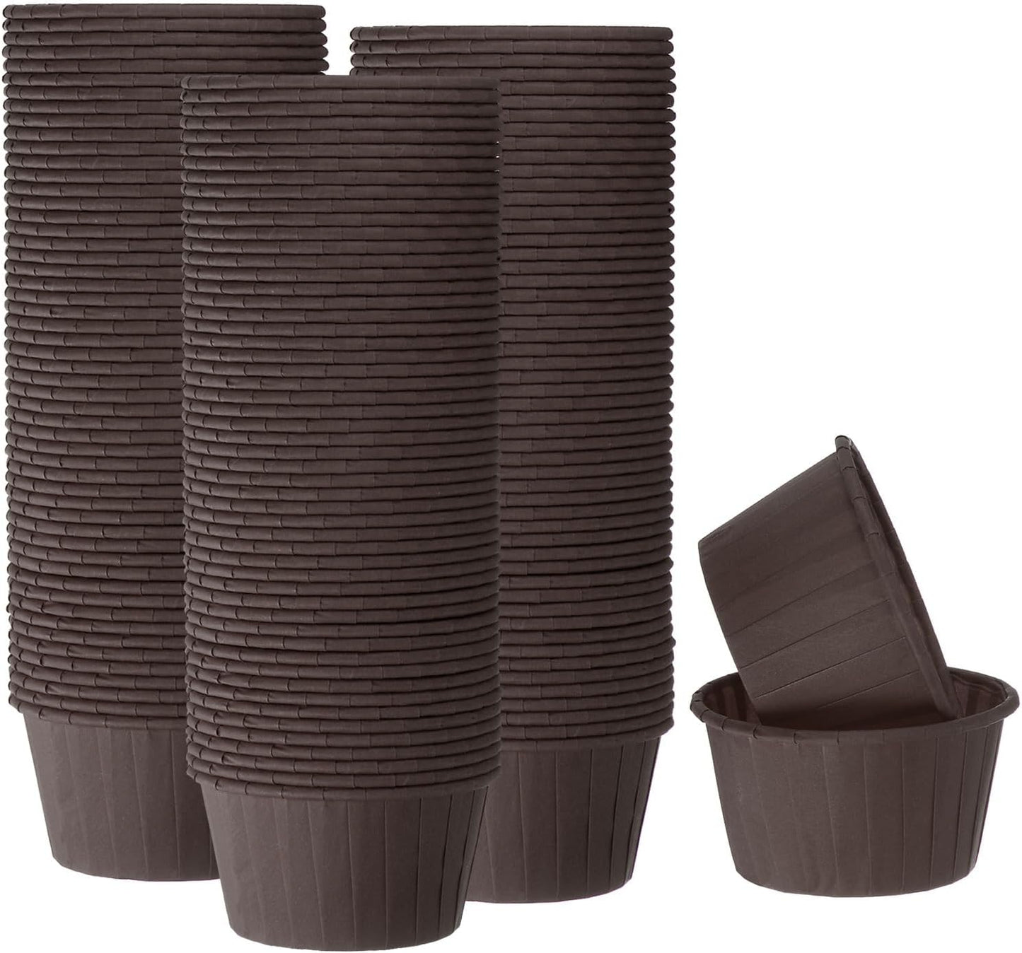 HARFINGTON 150Pcs Cupcake Baking Cups 3.5oz Standard Size Paper Cupcake Liners Greaseproof Wrappers Disposable for Wedding Birthdays Christmas Dessert, Coffee
