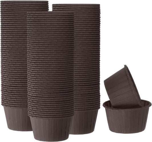 HARFINGTON 150Pcs Cupcake Baking Cups 3.5oz Standard Size Paper Cupcake Liners Greaseproof Wrappers Disposable for Wedding Birthdays Christmas Dessert, Coffee