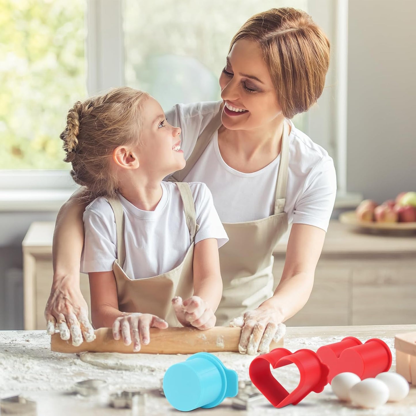 2 Pcs Heart Circle Cake Pop Molds, Round Cake Pop Molds Shapes, Cake Pop Cutter and Pusher for Home Baking,Parties, Wedding Desserts Making