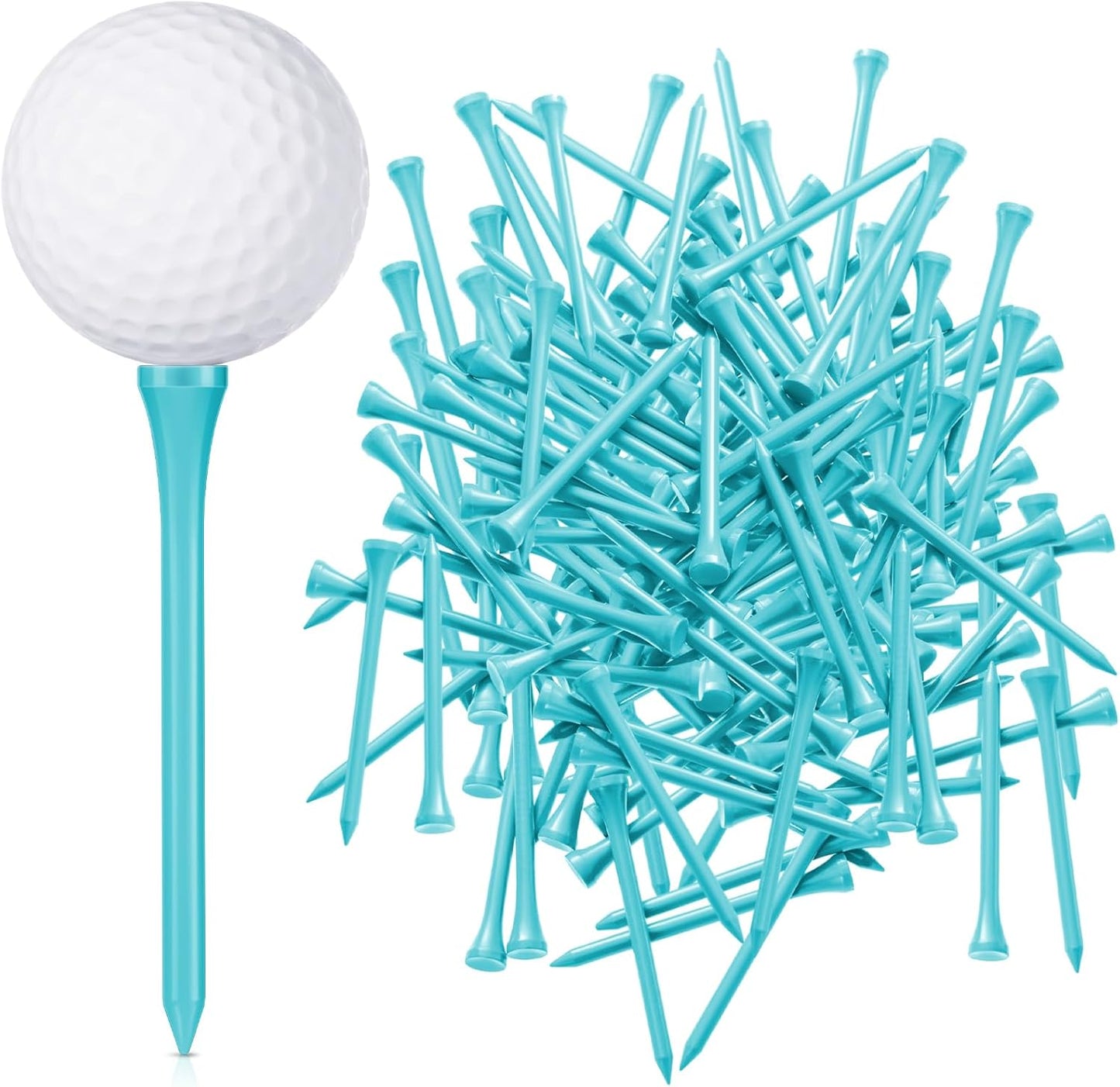 Jenaai 200 Pcs Golf Tees Bamboo Golf Tees Professional Golf Tees Bulk for Women Golf Club Accessories