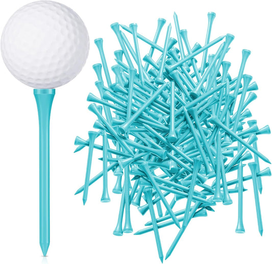 Jenaai 200 Pcs Golf Tees Bamboo Golf Tees Professional Golf Tees Bulk for Women Golf Club Accessories