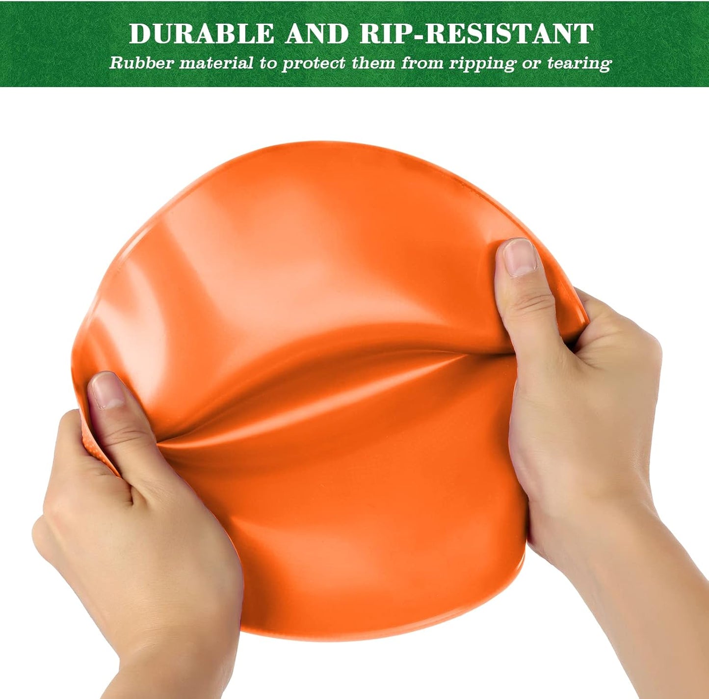 Poly Spots Spot Markers for Gym Floor 9 inch Flat Cones 12/24Pcs Non Slip Rubber Floor Dots for Kids Soccer Basketball Sports Speed Agility Training, Preschool Classroom Activities