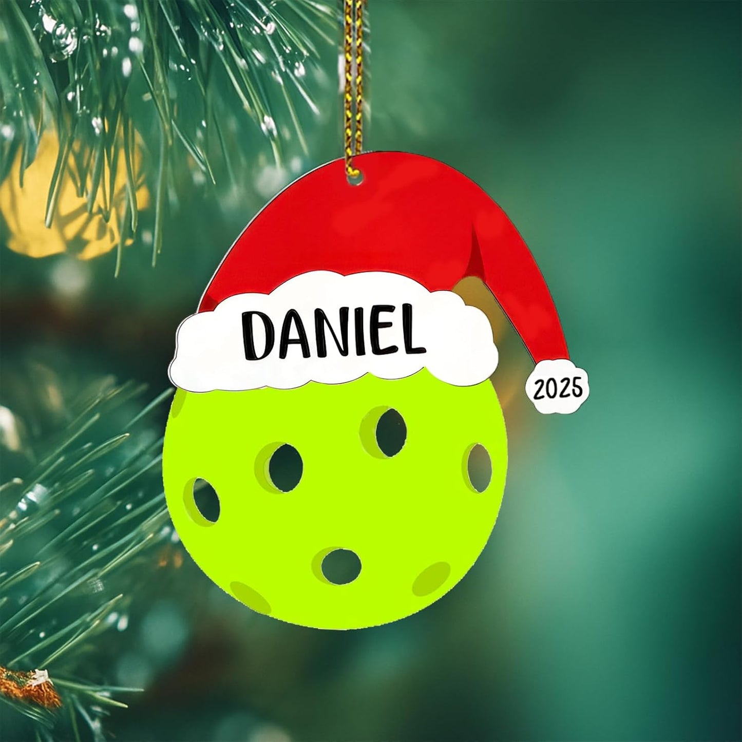 Personalized Pickleball Christmas Ornament, Pickleball Ornaments for Christmas Tree, Sport Ornaments, Custom Coach Gifts, Hanging Decor, Gifts for Sports Lovers Boys, Xmas Gift 2025