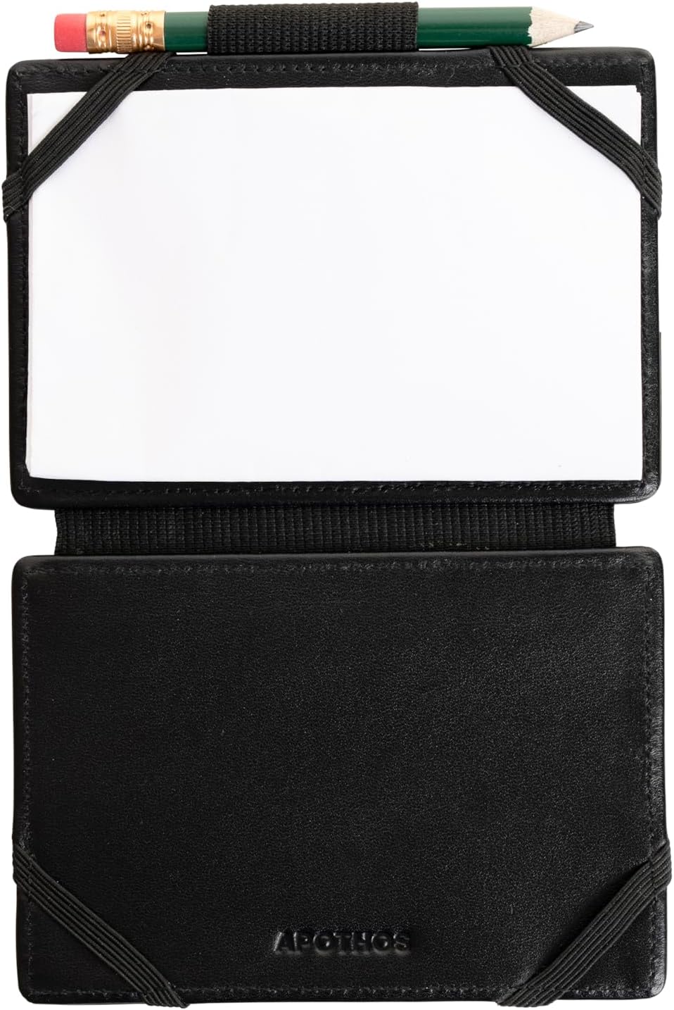 Scorecard Wallet, Notetaking, Versatile - Hold Credit Cards, Pens/Pencil, Clip (Black)
