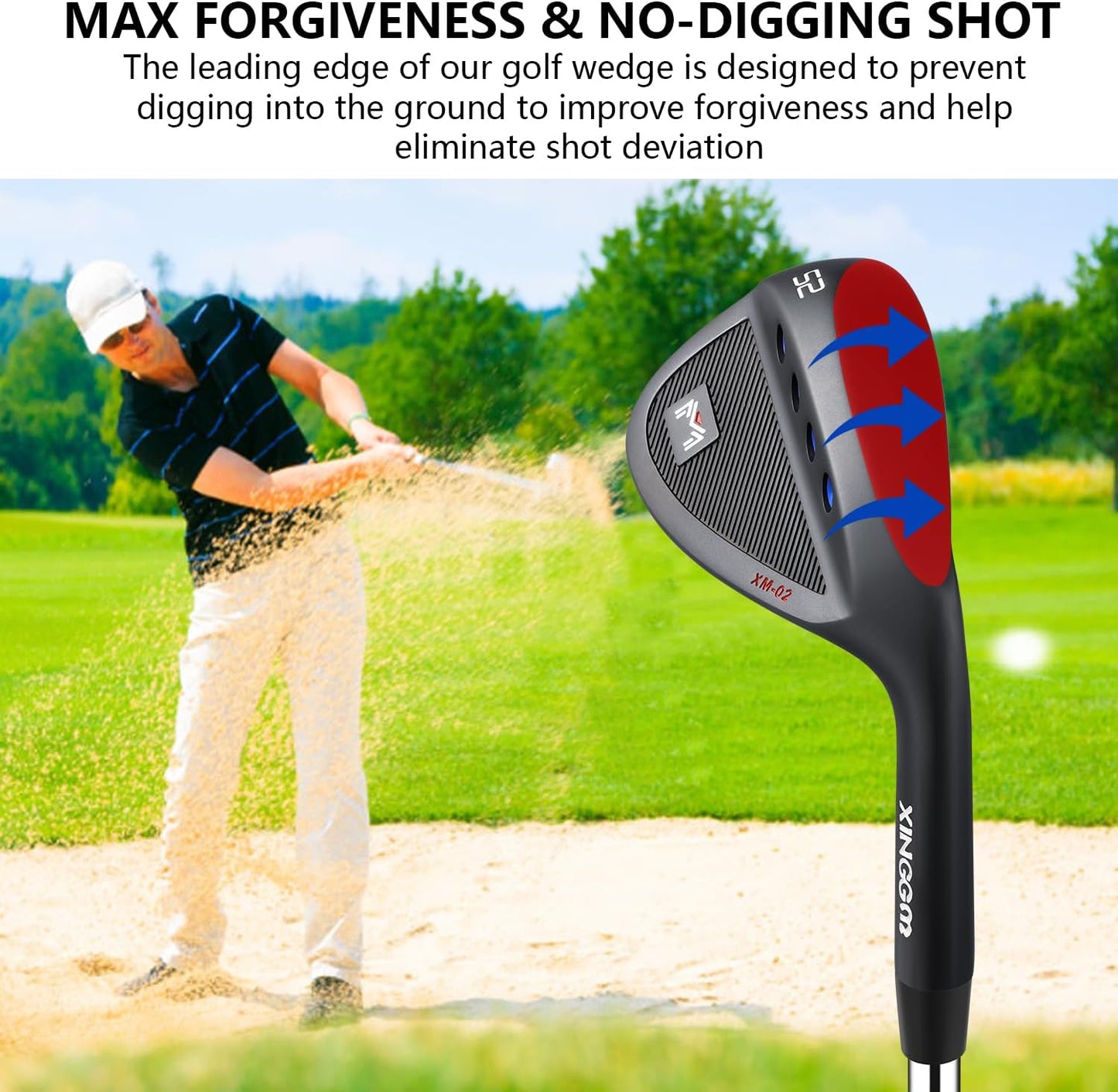 Forged Golf Wedge Set for Men or Individual 48/50/52/54/56/58/60 Degree Gap Wedge Sand Wedge for Men Right Hand,Milled Face for More Spin