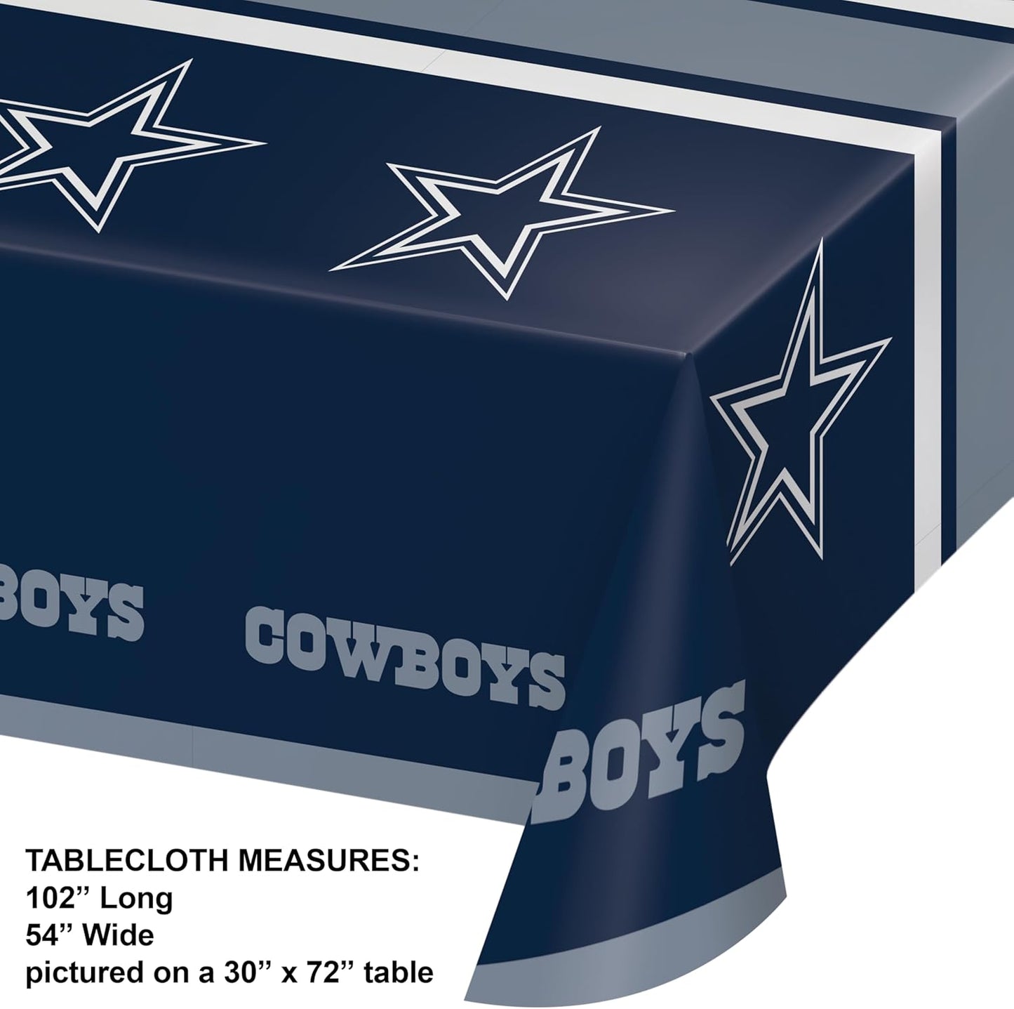 Trendware Dallas Cowboys Plastic Tablecloths, 3 ct