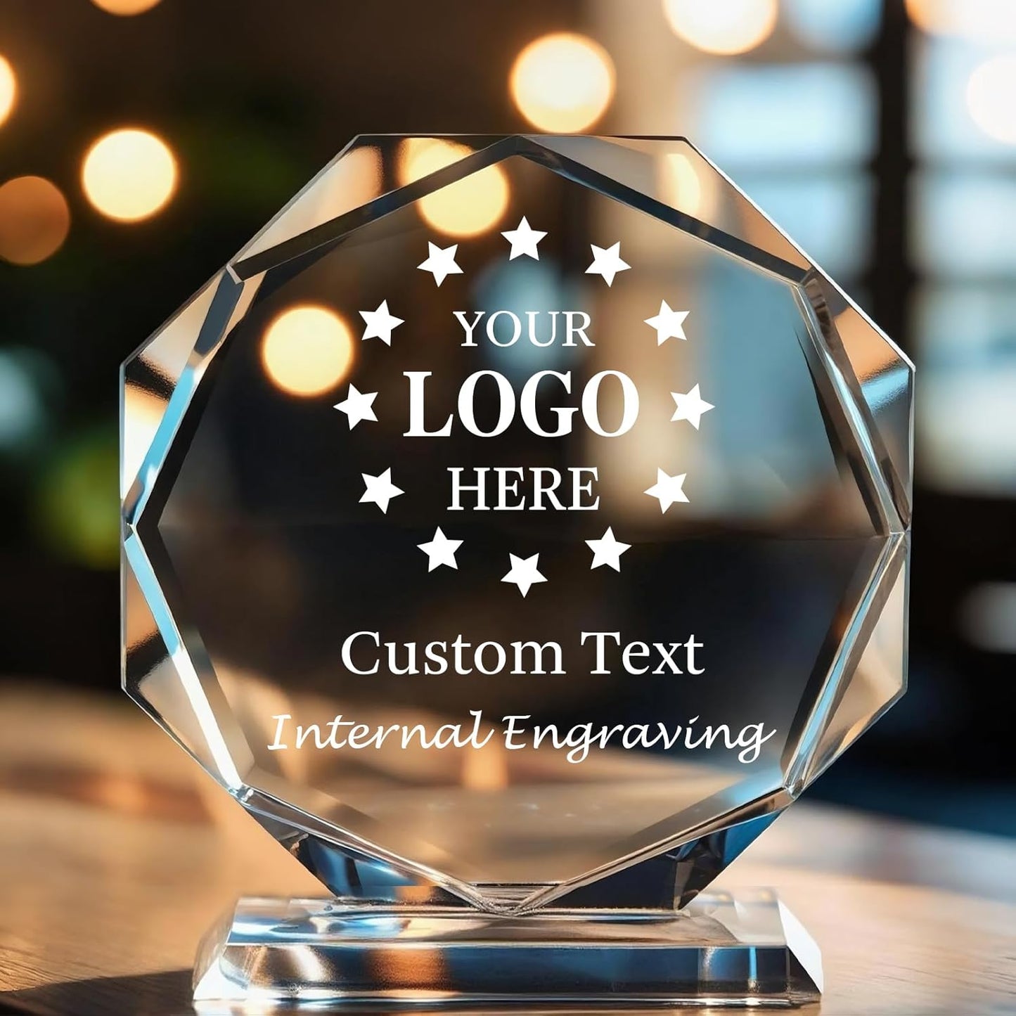 Custom Crystal Awards and Trophies – Personalized Engraved Glass Plaques for Employee Recognition, Appreciation, Farewell, Retirement, Coworker Gifts, Sports Achievements