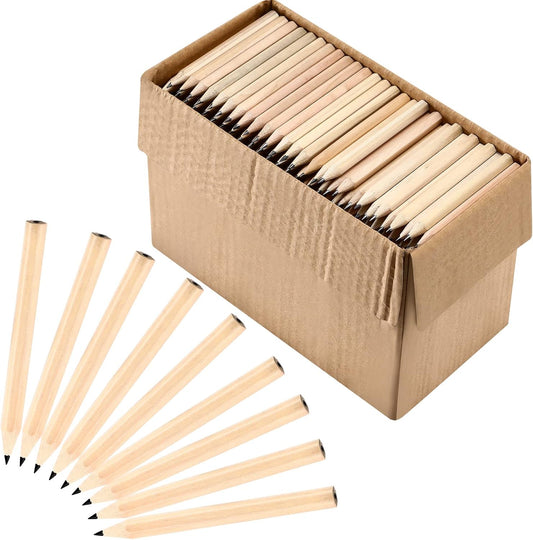 Yexiya Golf Pencils Bulk Half 2 HB 3.5 Pre Sharpened Hexagonal Yellow Wood Mini Pencils for Party Favors Kids School Classroom Office Supplies(1000 Pcs)