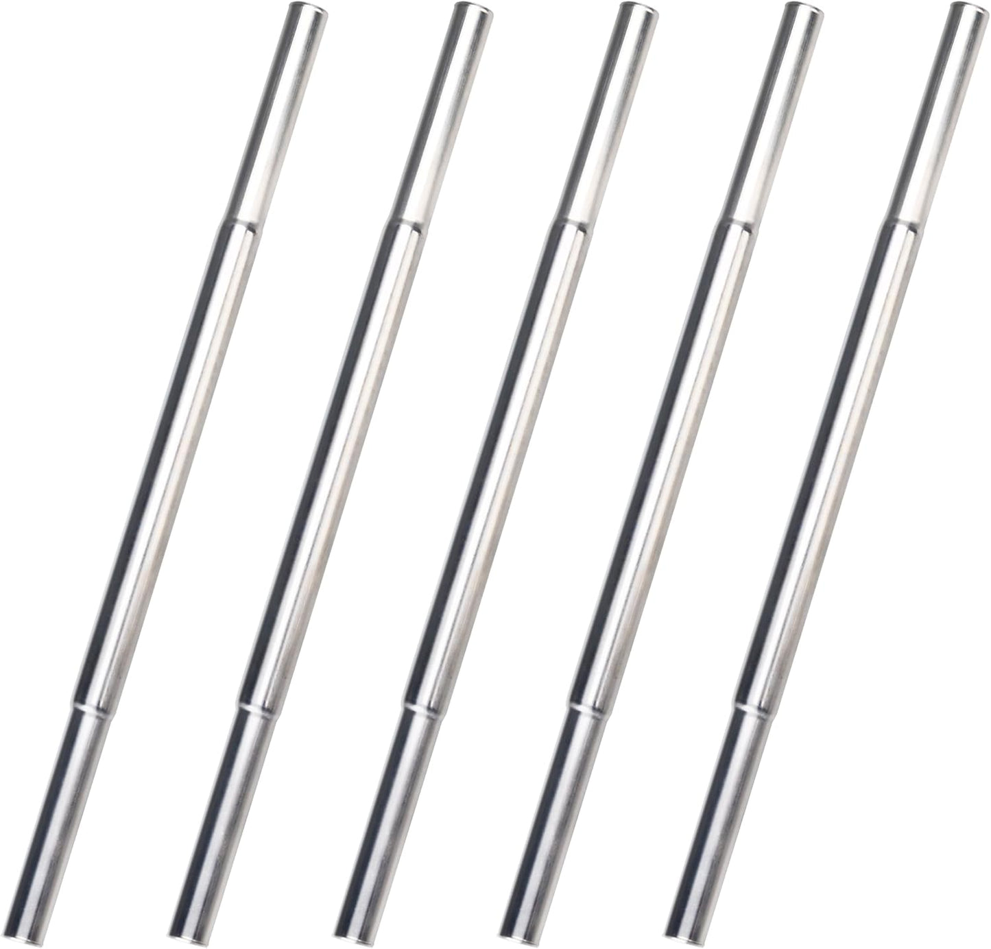 5PCS Golf Club Extensions Steel Shaft Iron Length Extension Kit Repair Replacement, Silver