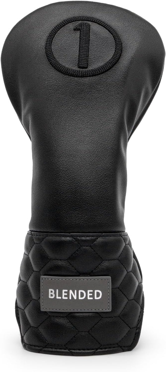 Golf Club Covers Black Golf Head Covers Driver Covers Fariway Wood Headcover Hybrid Covers Leather 3 Wood Headcover Golf Headcover with Number Tag for All Brand