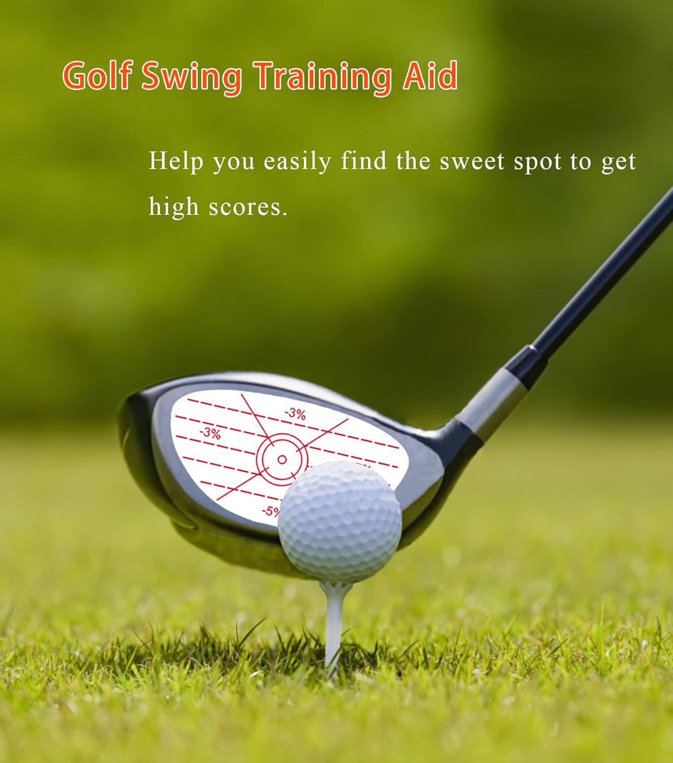 350 pcs Golf Impact Tape, 50 Sheets Swing Training Aid Impact Labels, Improve Golf Swing Accuracy and Distance, Strike Stickers for Iron, Wood & Fairway Clubs