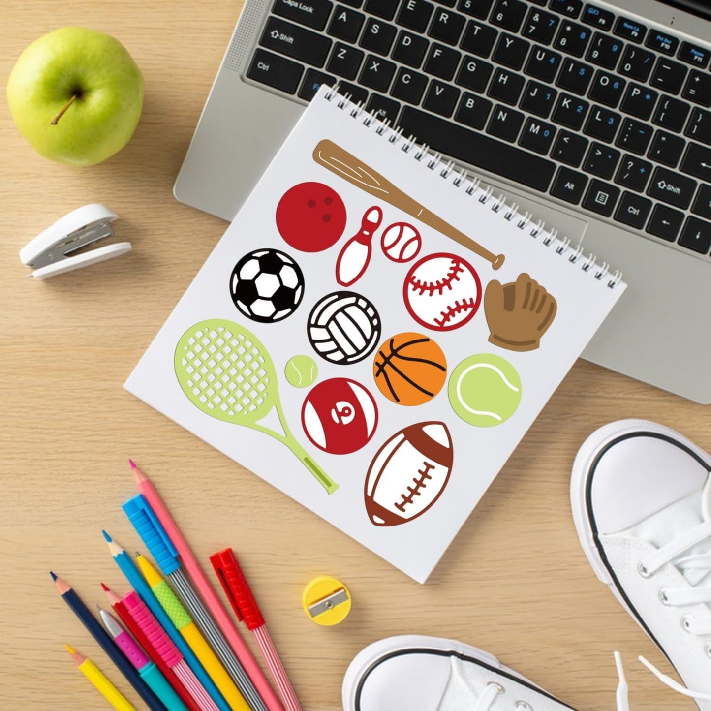 GLOBLELAND Sport Balls Cutting Dies for Card Making Basketball Football Tennis Rugby Bowling Cut Die for DIY Scrapbooking Journal Embossing Paper Craft Decor