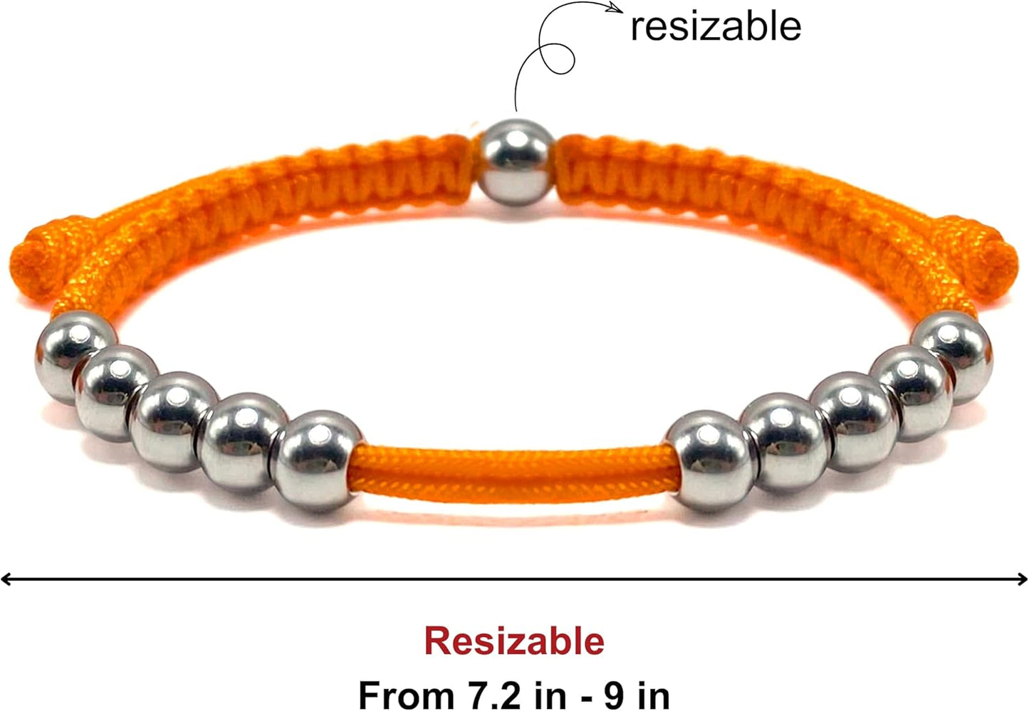 LAMIBEE Golf Stainless Steel 10 Beads Score Counter Bracelet, Golf Stroke Count Bracelet, Resizable and Easy to Adjust Golf Round Scoring Tracker, Durable and Stylish Golf Accessory