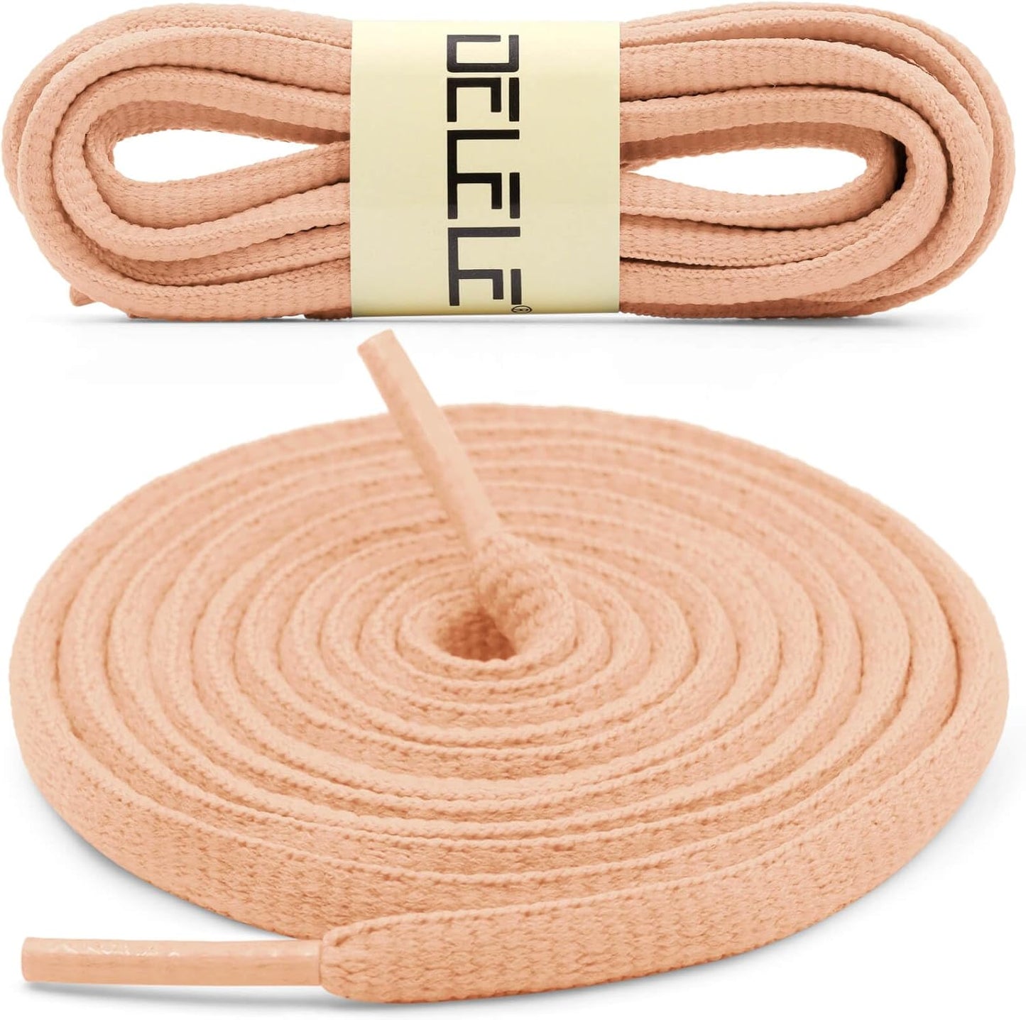 DELELE 2Pair Oval Shoes laces 42 Colors Half Round 1/4" Athletic ShoeLaces for Sport/Running Shoes Shoe Strings