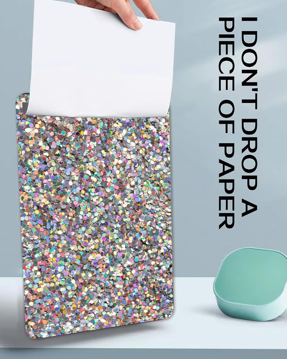 Fashion A4 Clipboard, Standard Letter Size 9" x 12.5", Decorative Wooden Clipboard with Low Profile Metal Clip for Office, School, Teachers, and Students, Bright Colourful