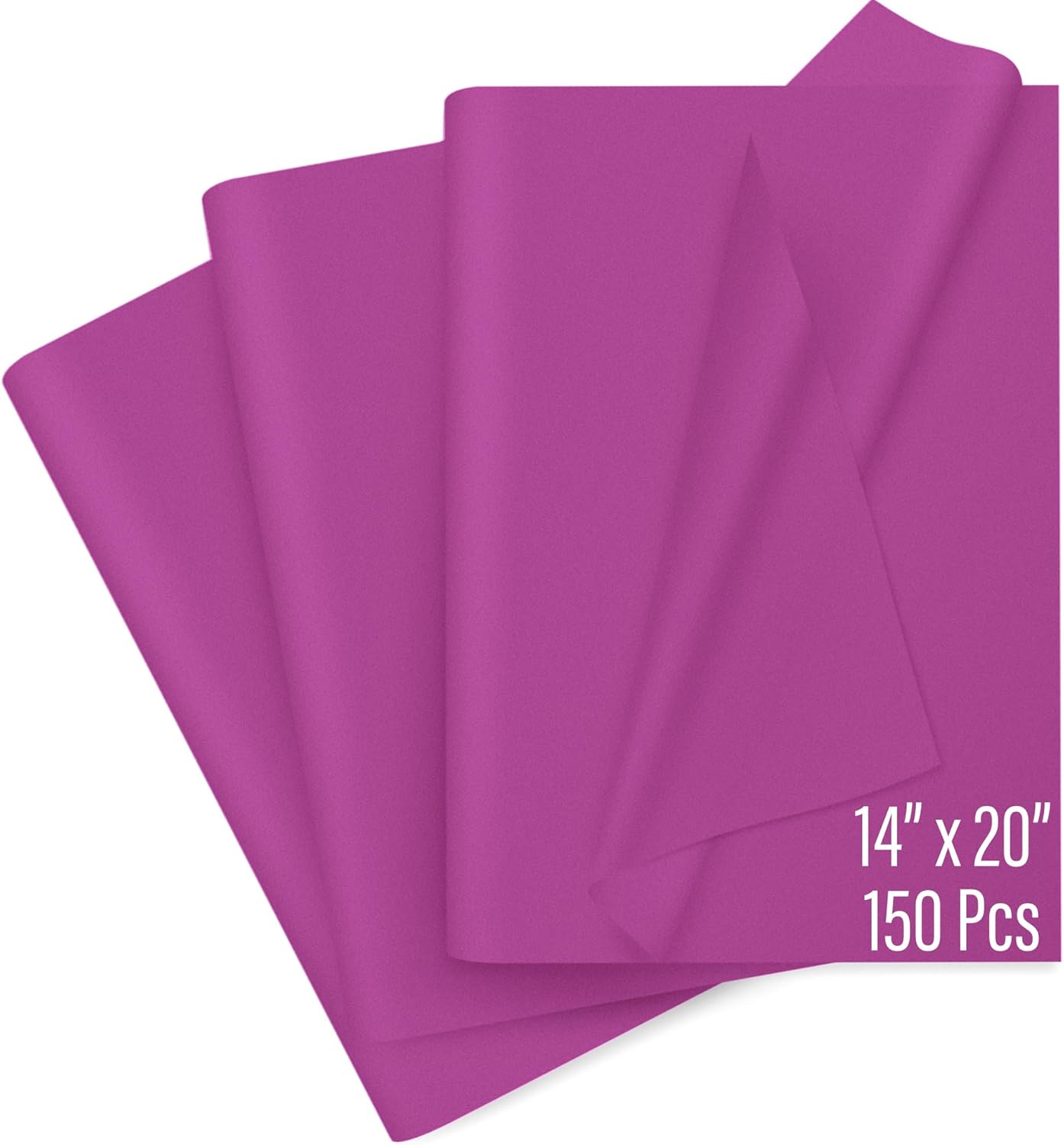 SANZIX 150 Sheets Purple Tissue Paper for Gift Bags Bulk 14x20 Inch - Purple Christmas Wrapping Paper for Gifts, Bouquets, Wedding, DIY, Holiday Décor - Purple Wrapping Paper Christmas Decorations