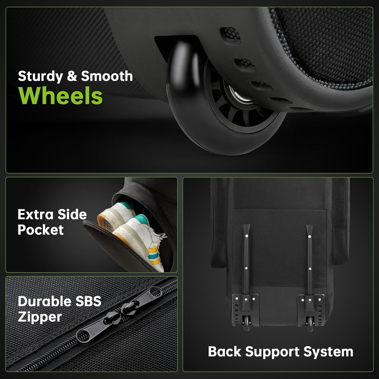 Padded Golf Club Travel Bag with Wheels, Golf Luggage Case Cover for Airlines - 1680D Wear-Resistant Oxford, Waterproof Coating Layer, Universal Size