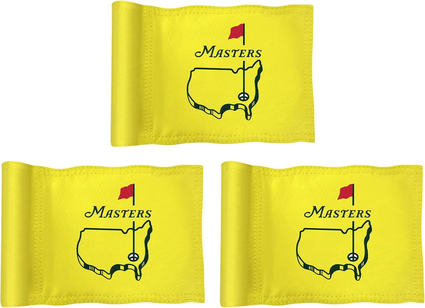 Themed Golf Flag Mini, 8x6 Inch, Double-Sided Silk-Screened, Fade-Resistant 420D Nylon, Ideal for Backyard Practice Putting Green