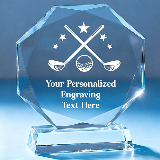 Personalized Trophy Award - Custom Crystal Awards and Trophies - Plaques Personalized Engraved - Thank You Gifts - Employee Appreciation Gifts for Cowokers, Recognition, Sports