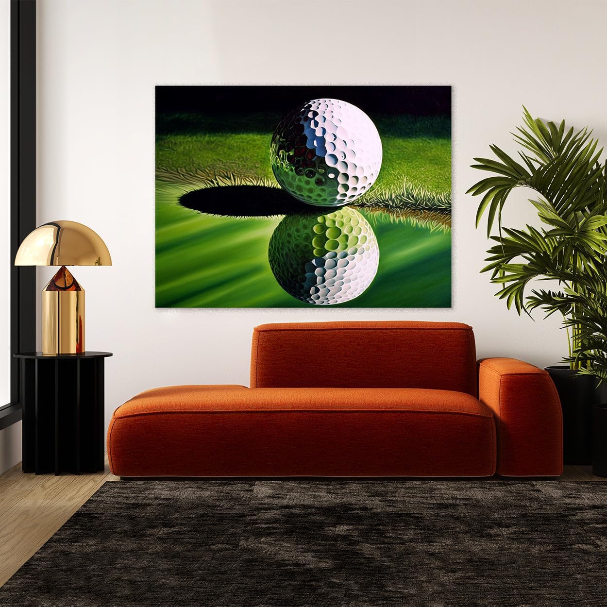 Sense Canvas Golf Ball Green 2 Canvas Art - Home Decor Wall Art Print Poster Painting X-Large 48x36 / 0.75"