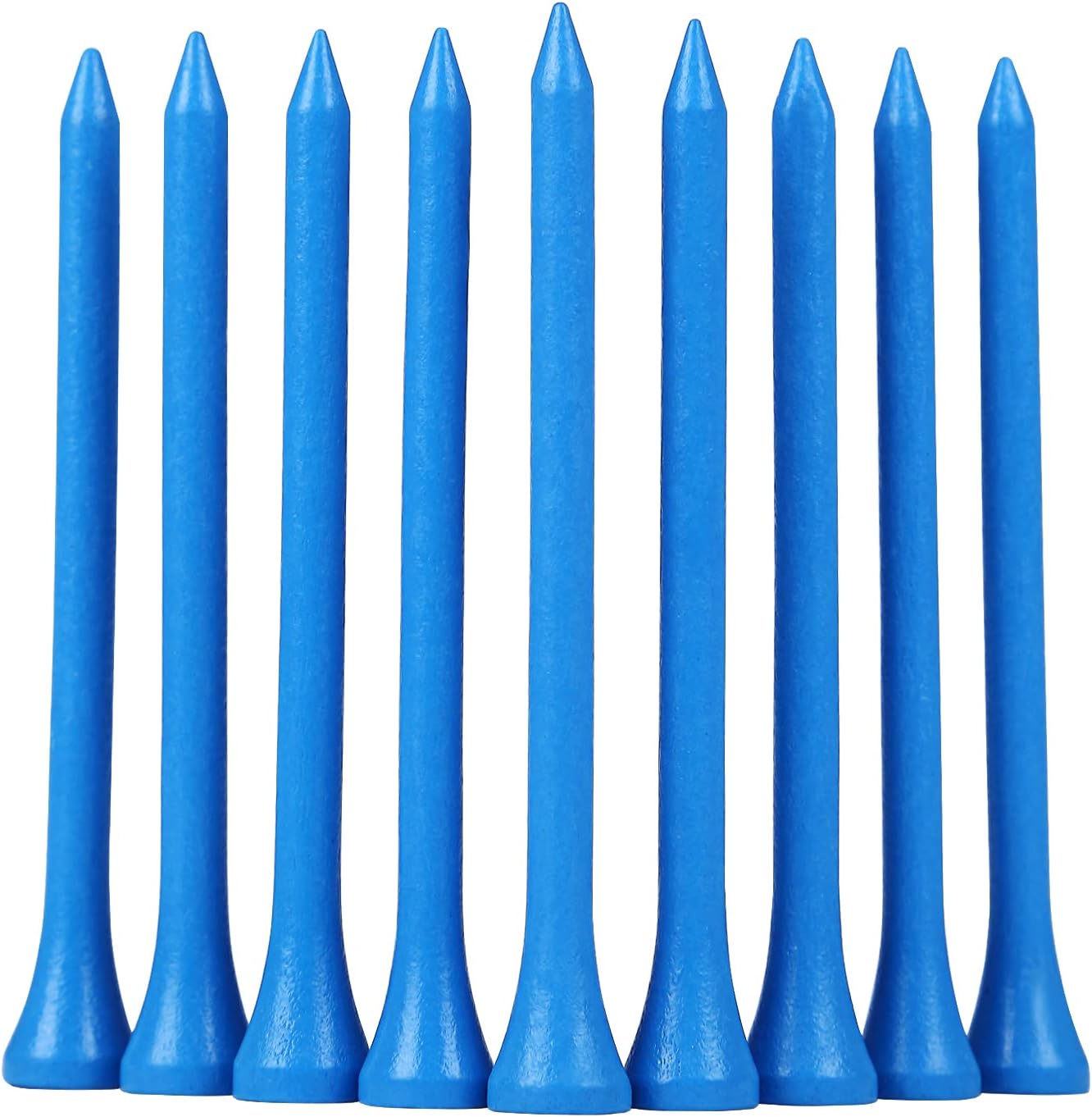 Golf Tees Durable Bamboo Tees 100Pcs 100Pcs 3-1/4" Friendly Biodegradable Material Reduce Friction Side Spin More Stable