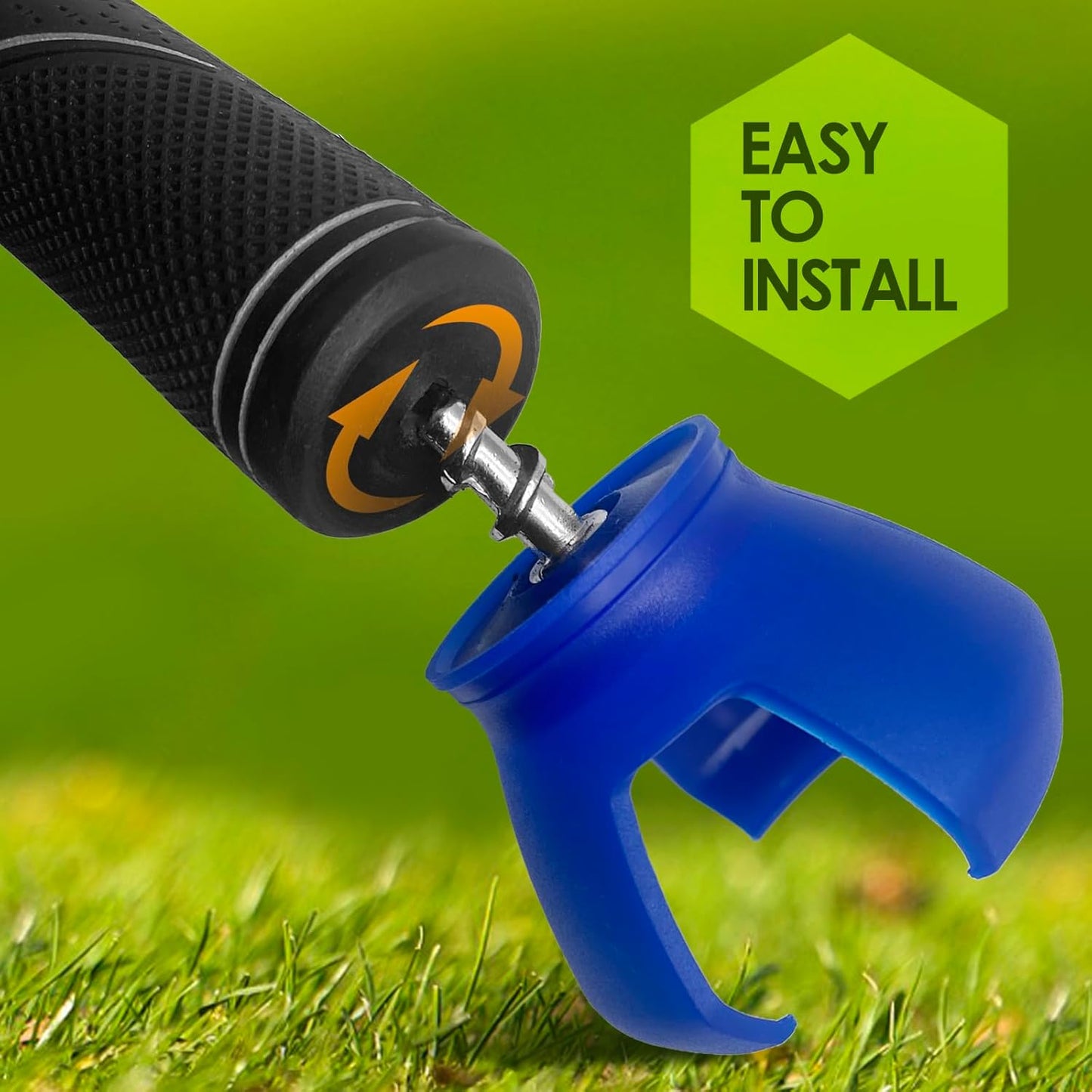 3-Prong Golf Ball Retriever Grabber Pick Up,Back Saver Claw Put On Putter Grip,Suction Cup Ball Grabber,Sucker for Golf Screws Tool