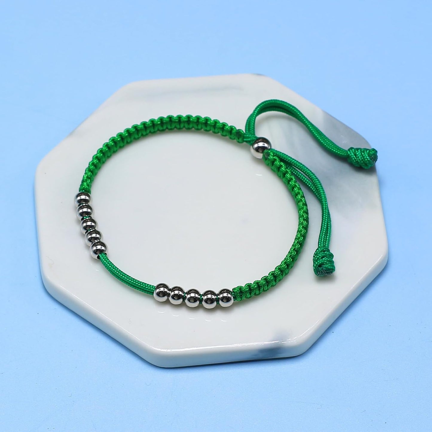 LAMIBEE Golf Stainless Steel 10 Beads Score Counter Bracelet, Golf Stroke Count Bracelet, Resizable and Easy to Adjust Golf Round Scoring Tracker, Durable and Stylish Golf Accessory