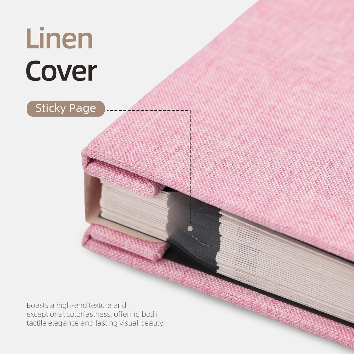 Vienrose Large Photo Album Self Adhesive for 4x6 5x7 8x10 Pictures Scrapbook Album DIY Scrap Book 40 Sticky Pages with A Metallic Pen