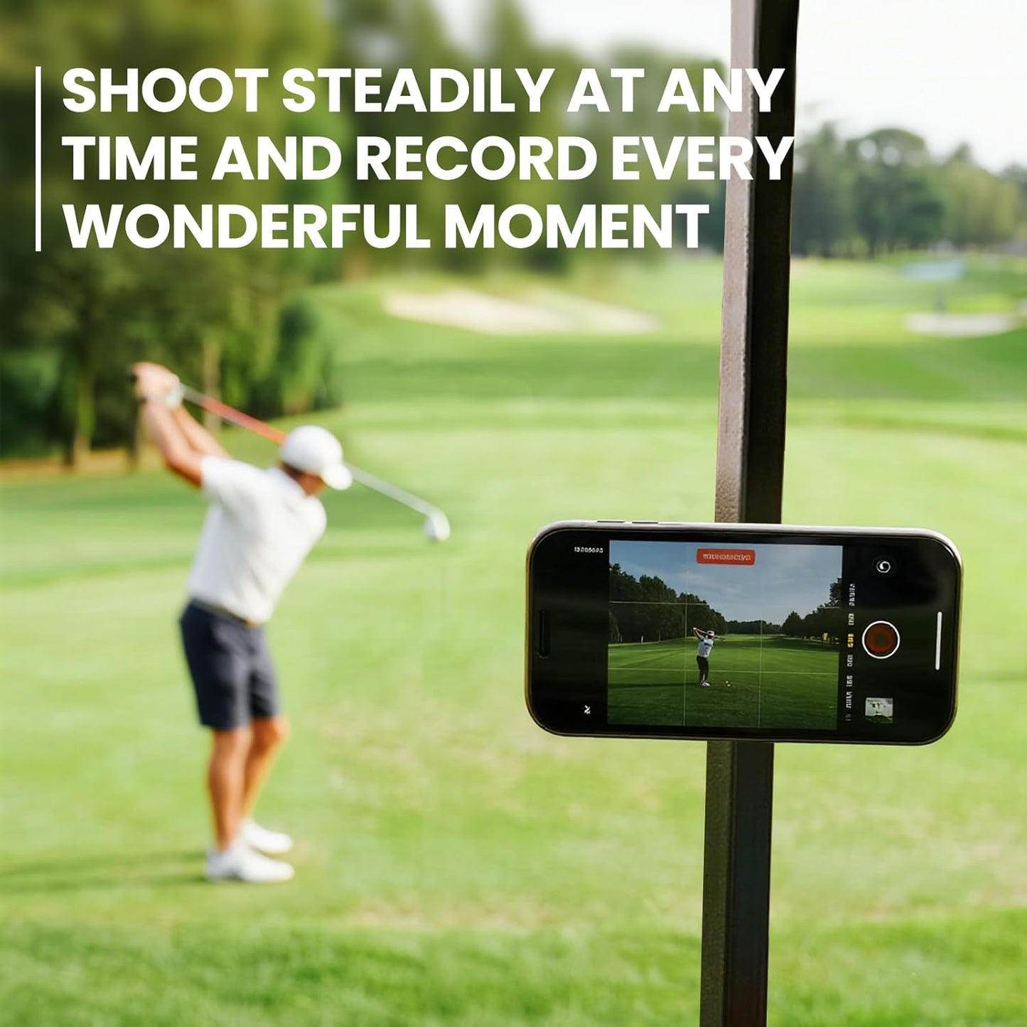 Golf Cart Phone Holder Magnetic Phone Mount Compatible with MagSafe Ultra Strength Magnet Golf Cart Accessories Gift for Friend