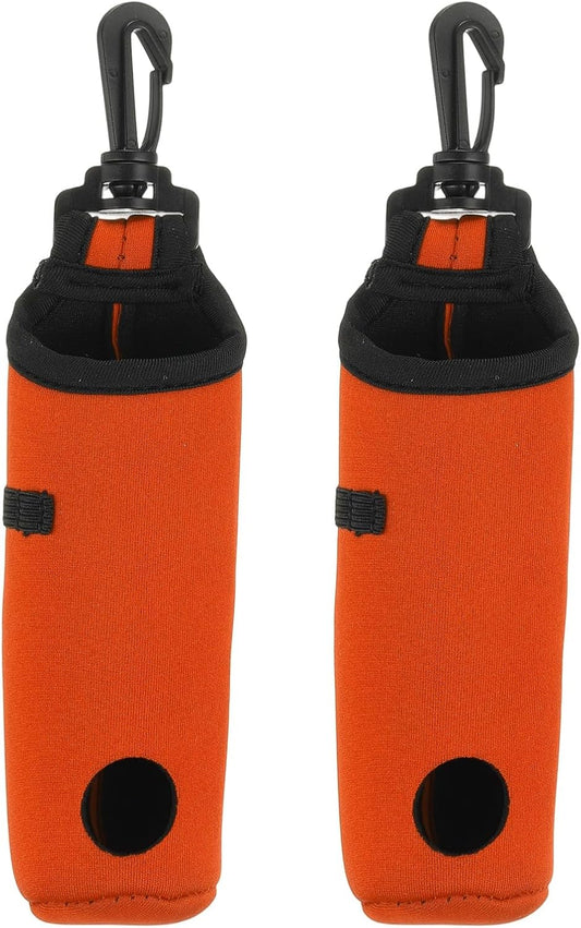 uxcell Golf Ball Carry Bag, Waist-Mounted Storage Bag Neoprene Golf Tee Holder Pouch with Lightweight Hook for Men and Women