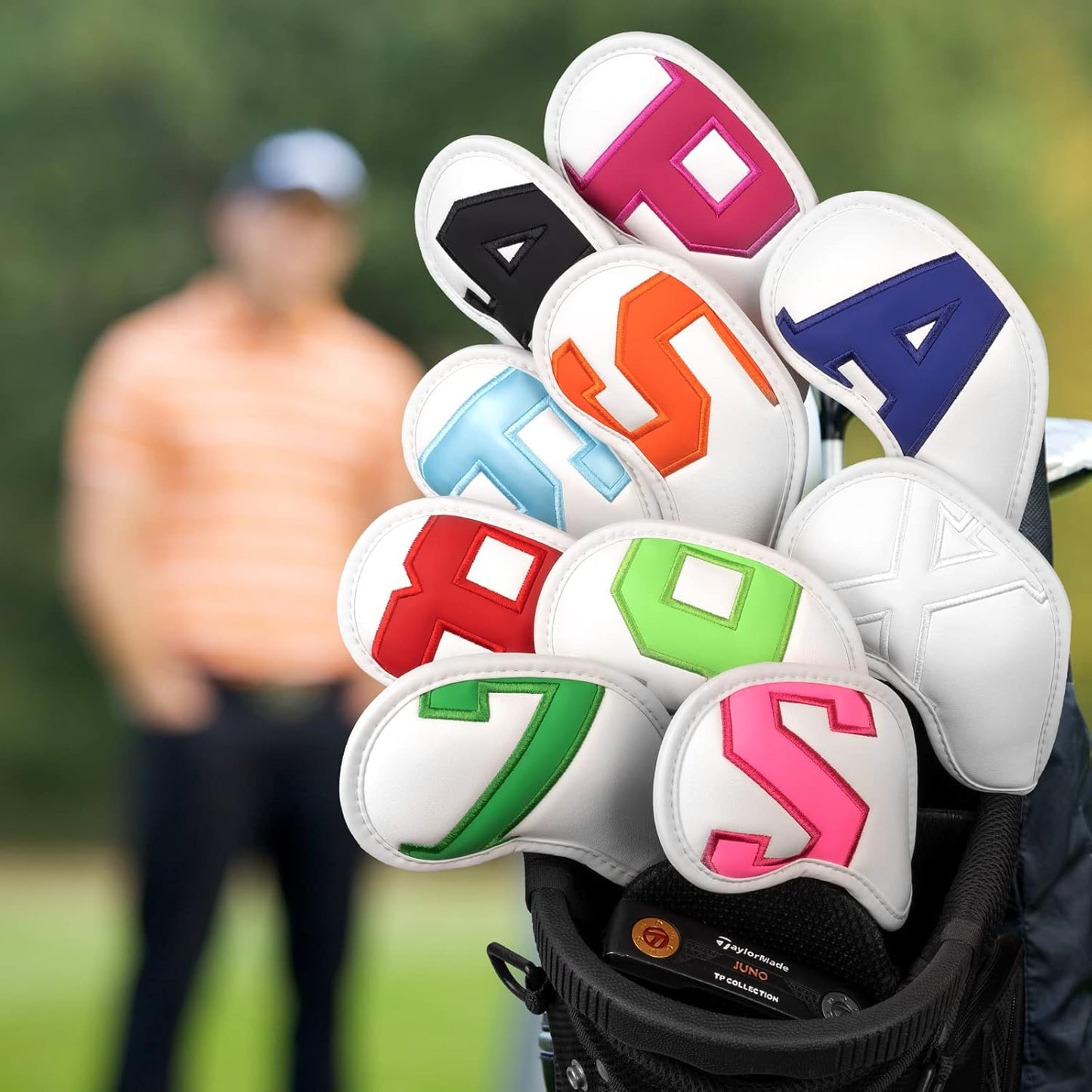 Craftsman Golf Magnetic Iron Headcovers Protective Cover with Large No. Available for Customize Name