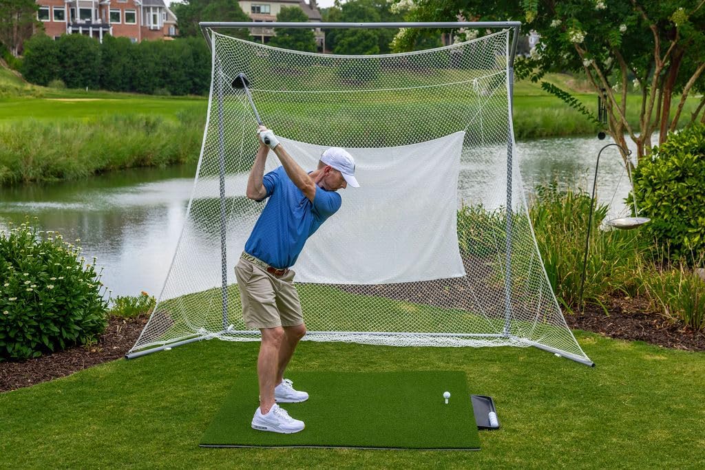 Dura-Pro Premium Turf Indoor/Outdoor Golf Mat. Bonus Tray + 3 Tees