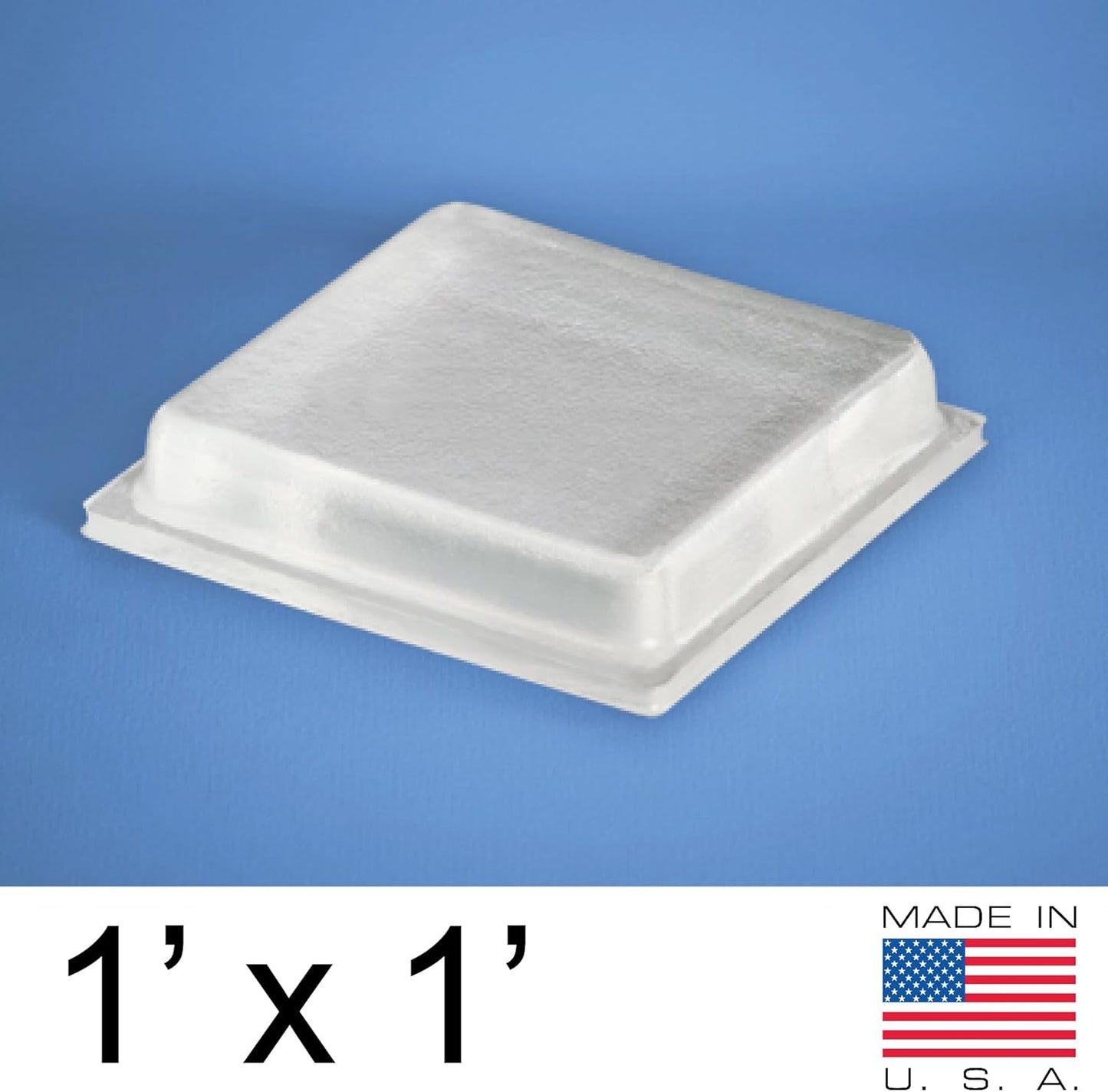 Clear Rubber Bumpers Large - Rubber Feet for Cutting Boards - Glass Table Top Bumpers, Picture Frame Spacers, Self Adhesive Furniture Pads - 1 Inch Square Self Stick Pads - 20 PCs