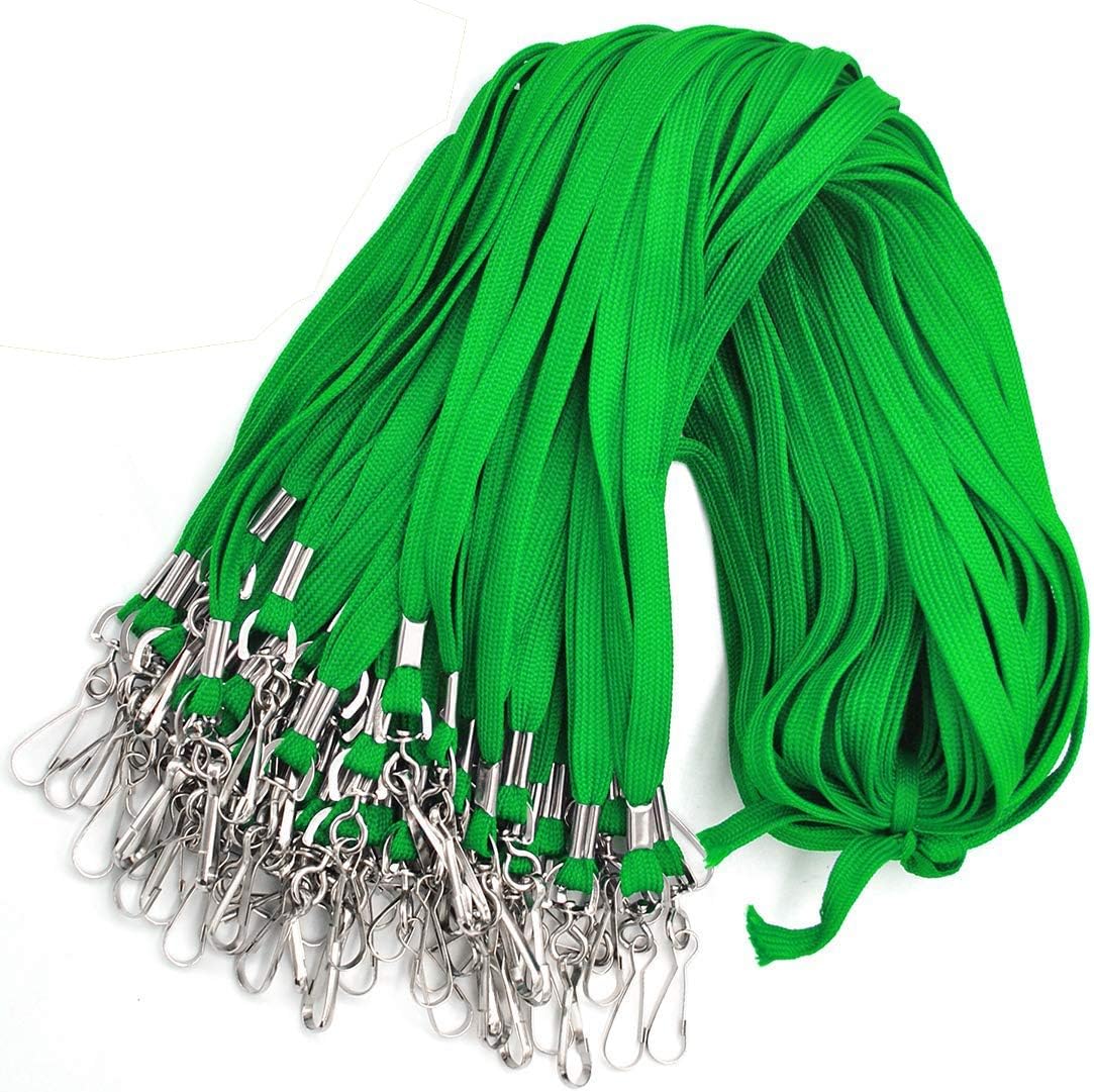 Bird Fiy Lanyard 100 Pack Bulk Badge Lanyards for ID Badges Neck Cruise Name Tag ID Holder