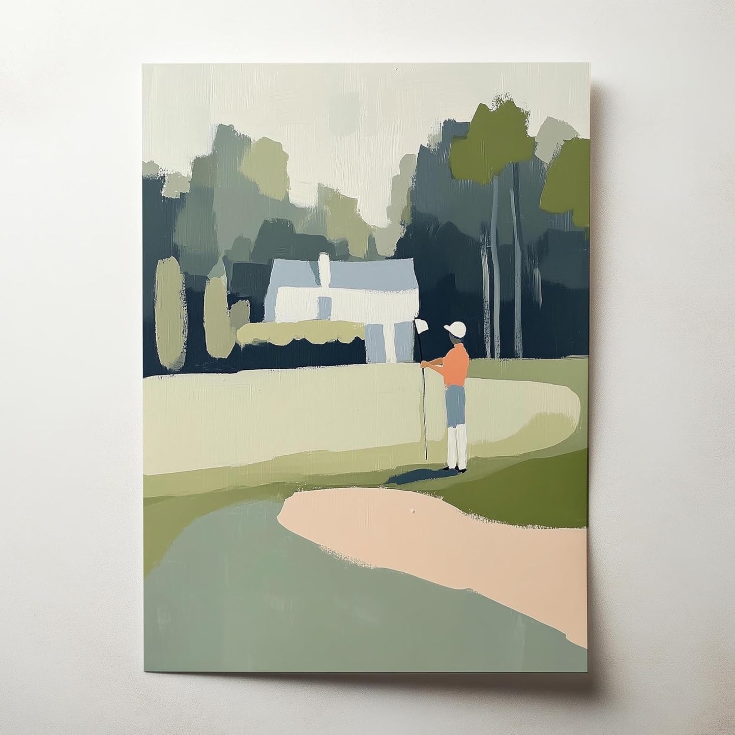 Golf Impressionist Art Print Posters - Premium Giclee Fine Art Prints - Sporty and Sophisticated Home Decor Posters, Golfer Art Prints for Home and Office Decor - Vintage Aesthetic, Ready to Frame