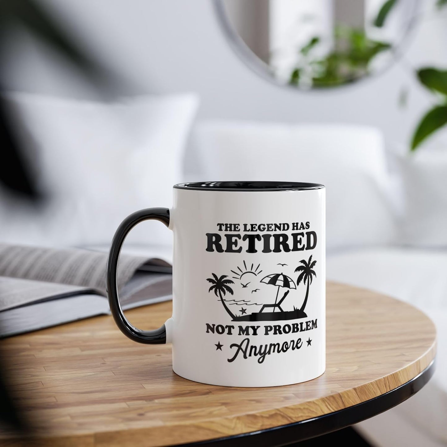Retirement Gifts for Coworker, Colleagues, The Legend Has Retired Coffee Mug, Not My Problem Anymore Retired Cup, Birthday, Christmas, Happy Retirement Presents For Men, Women, Mom, Dad, Boss