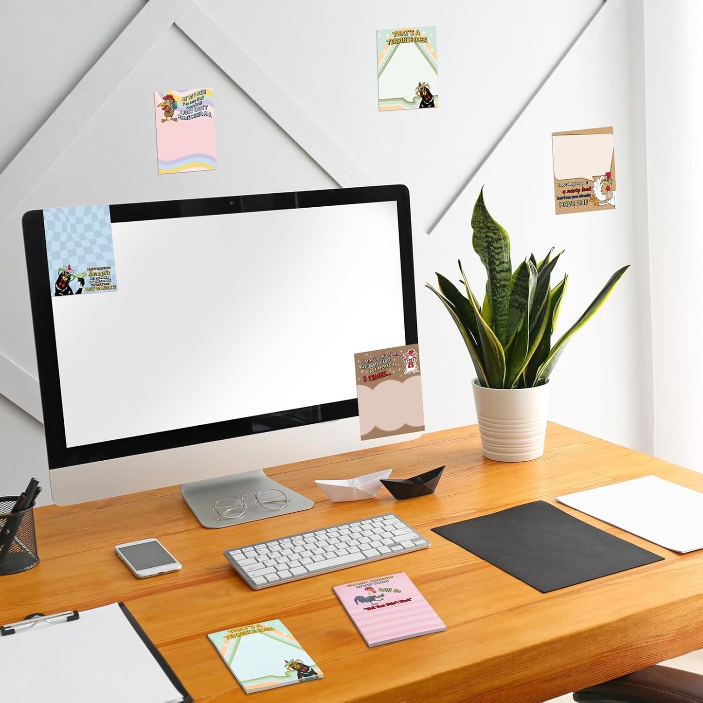 Pajean Funny Notepads with Sayings Sticky Funny Office Supplies to Do List Sarcastic Work Assorted Notepad for Workers, 12 Designs, 3 x 3.93 Inch(Funny Style)