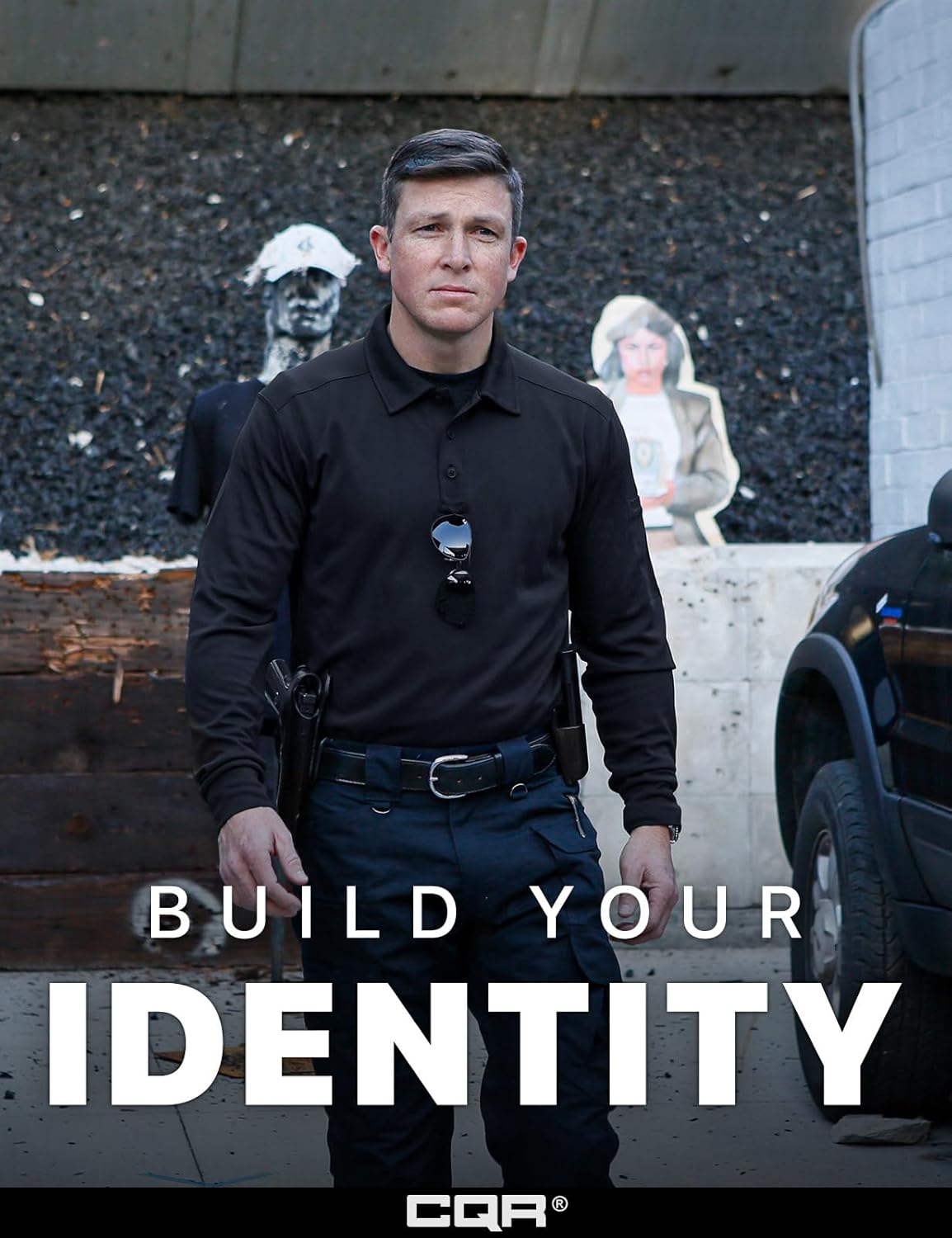 CQR Men's Polo Shirt, Long Sleeve Tactical Shirts, Outdoor UPF 50+ Pique Shirt, Dry Fit Lightweight Golf Shirts