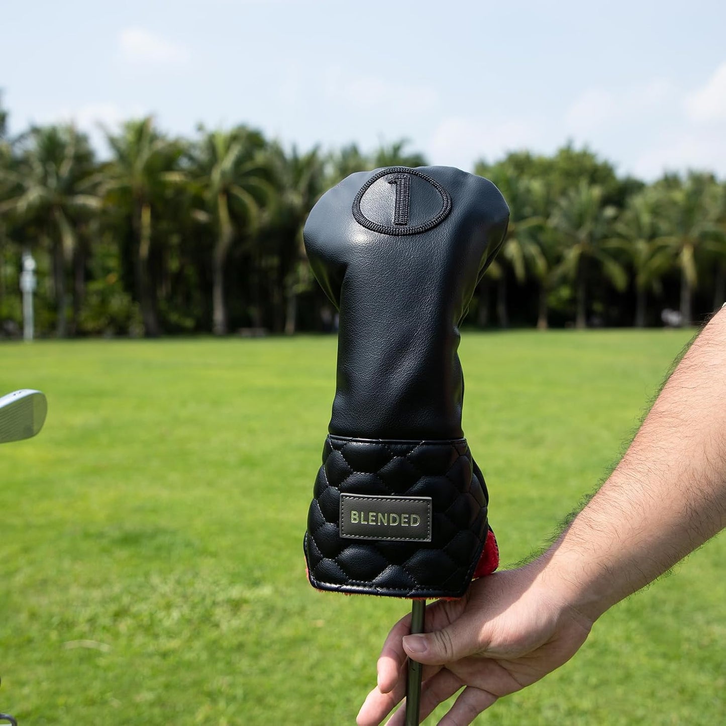 Golf Club Covers Black Golf Head Covers Driver Covers Fariway Wood Headcover Hybrid Covers Leather 3 Wood Headcover Golf Headcover with Number Tag for All Brand