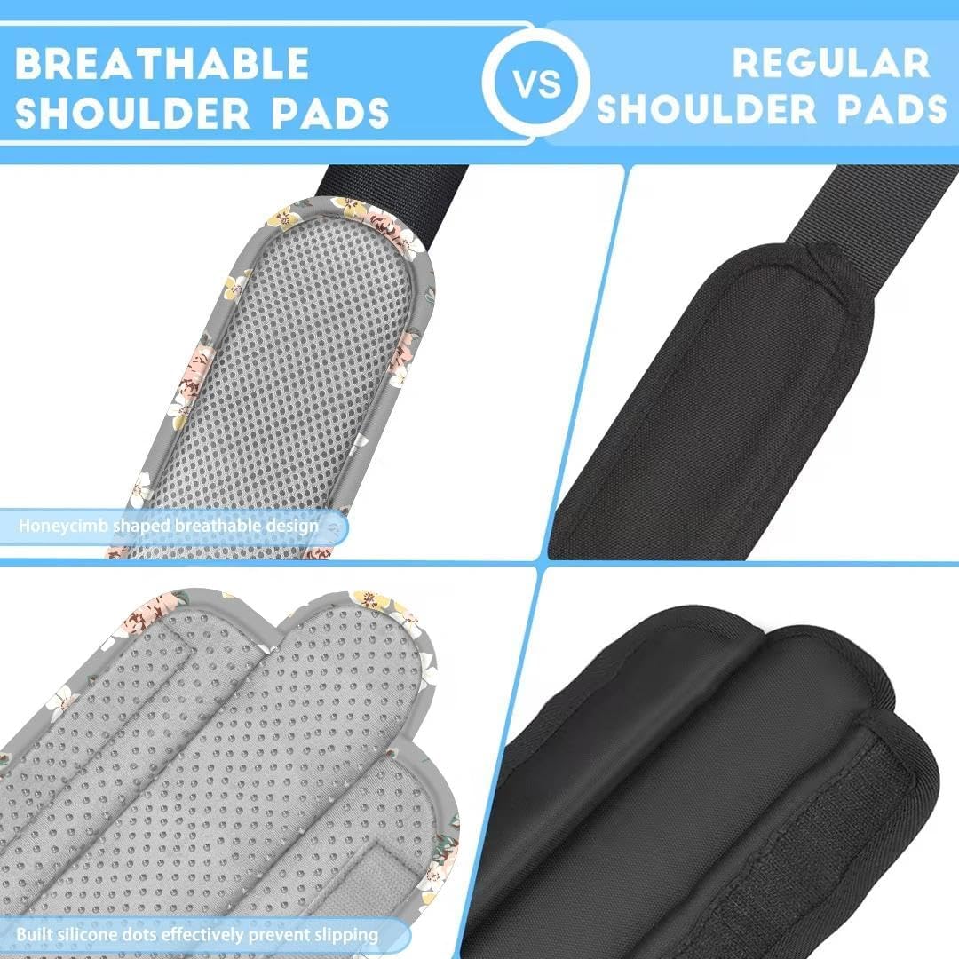 ZINZ 2-Pack Universal Shoulder Pad with Ultra Thick Cushion for Bag Luggage Bag Crossbody, Plus Long & Anti-Slip & Breathable,Light Rose