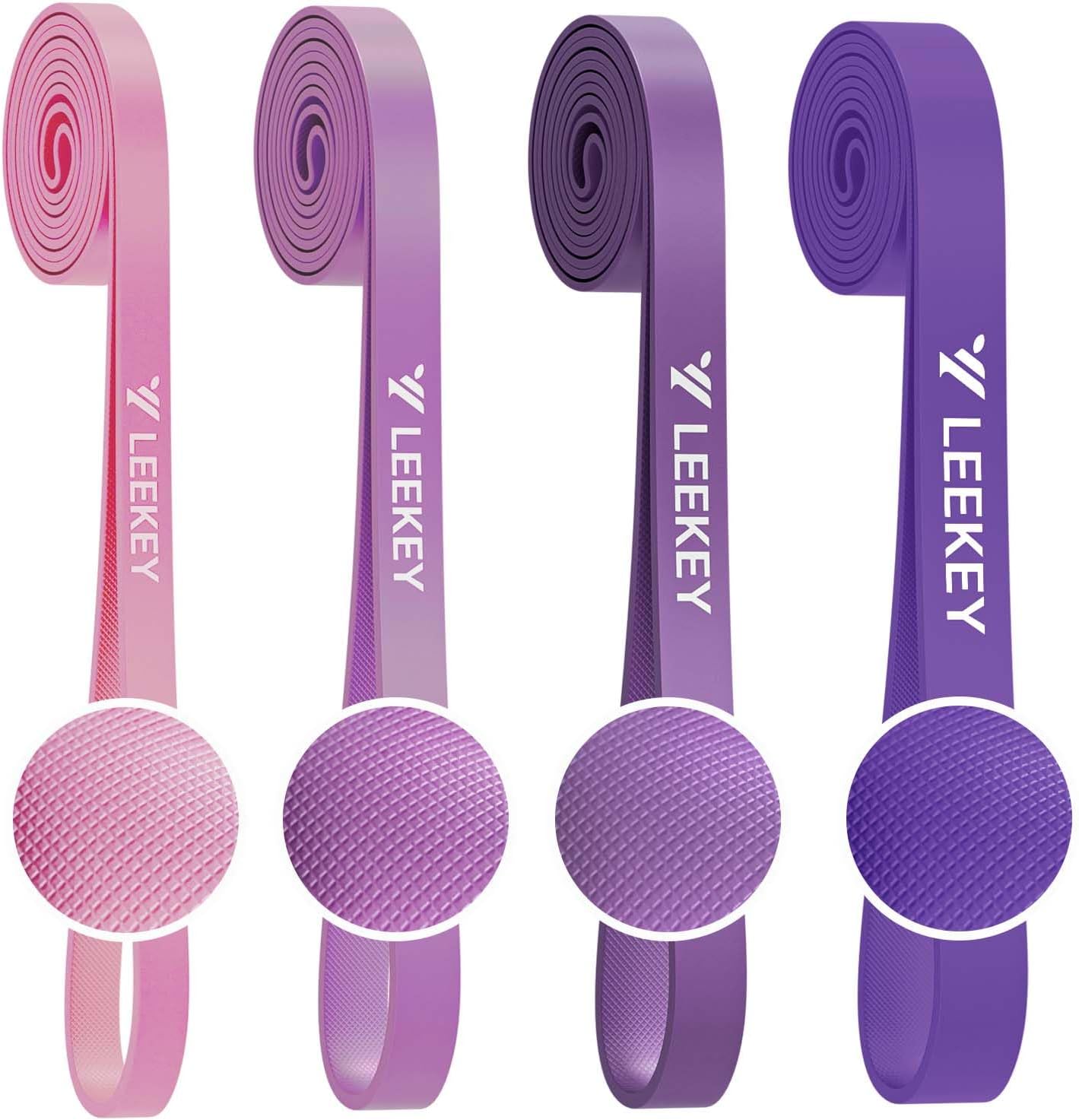 LEEKEY Resistance Bands, Exercise Bands with Handles,Pull Up Assist Bands - Band Set with Door Anchor - Bands for Working Out,Band for Men and Women Fitness Training,Home Workouts