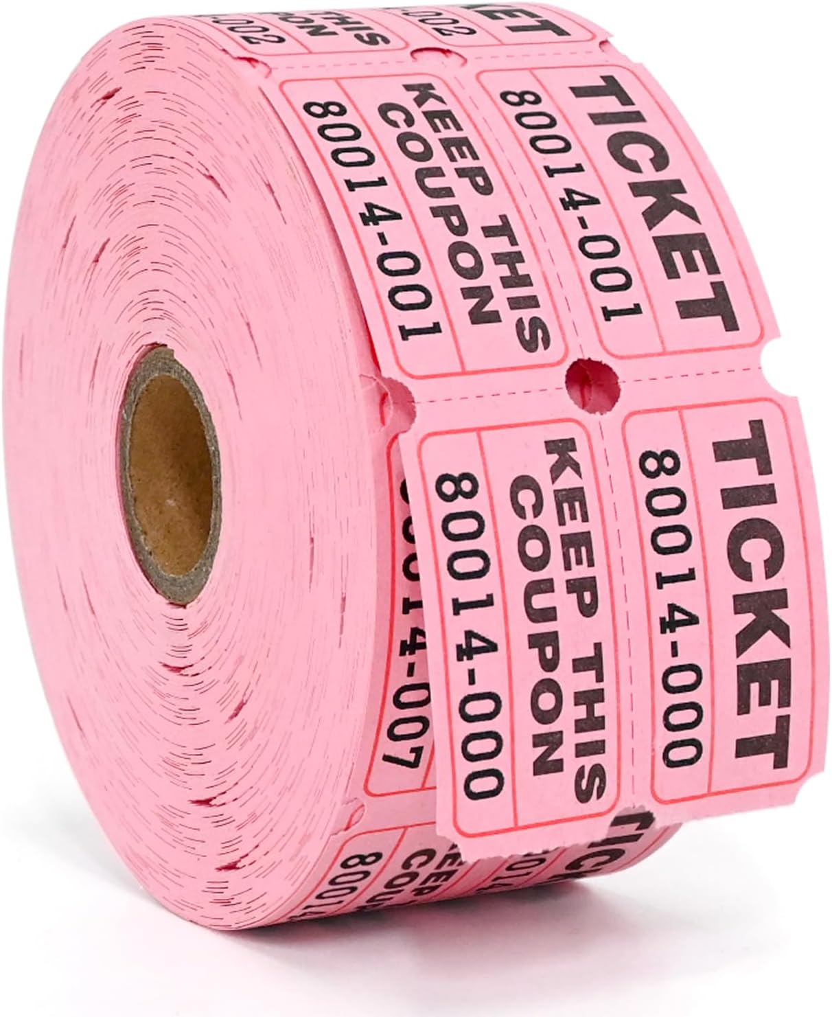 L LIKED Raffle Tickets Double Rolls 1000 per Roll 50/50 Raffle Tickets for Events, Entry, Class Reward (Pink)