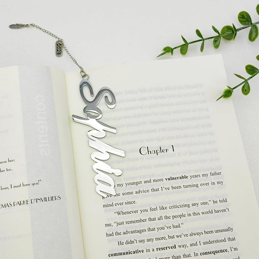 Custom Name Bookmark Personalized Stainless Steel Name Metal Bookmarks Unique Gift for Book Lovers Gift for Graduation Retirement Birthday Anniversary Christmas