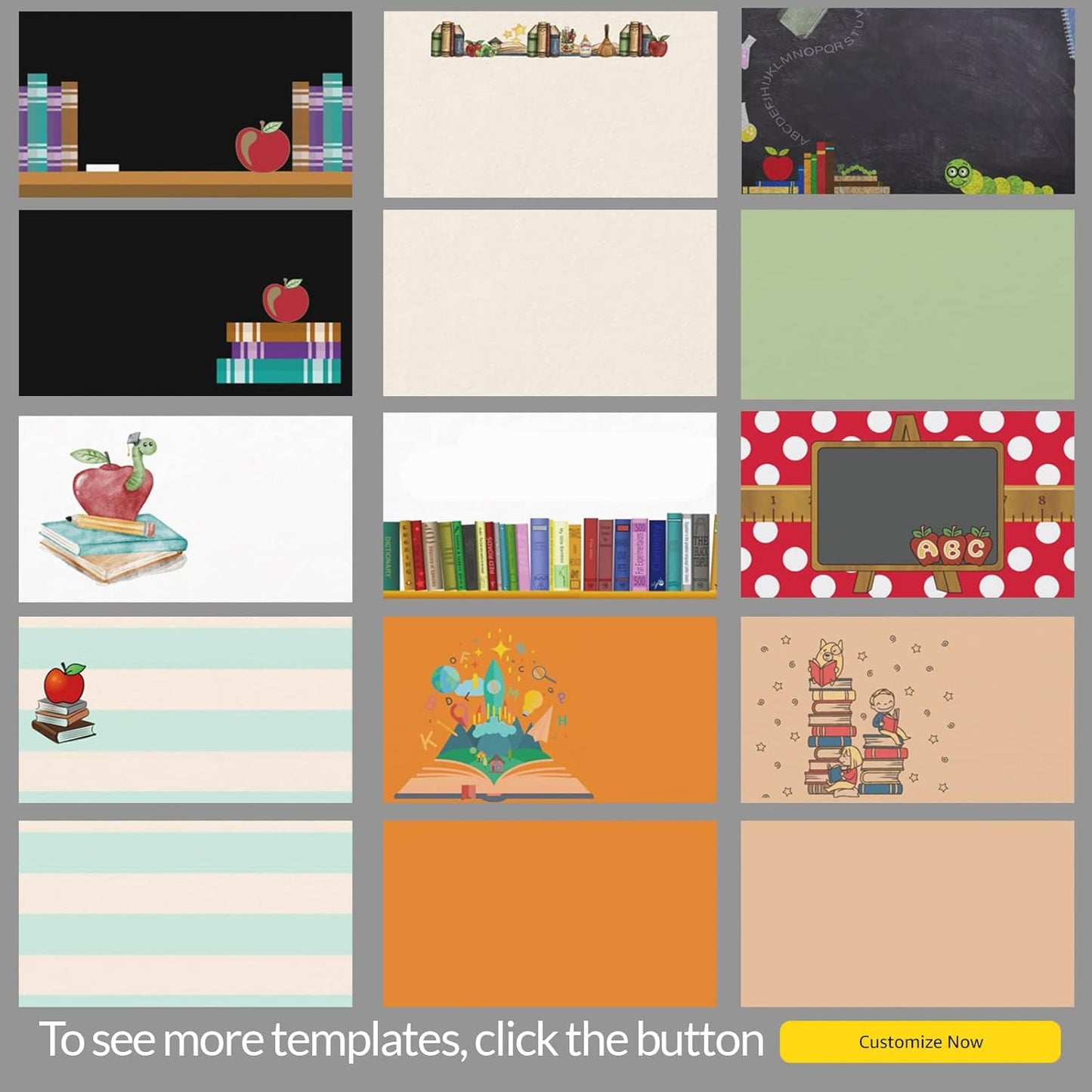 Custom Business Cards 100PCS Double-sided Printing Business Cards Customize with Your Logo Personalized 3.5"x 2" Cards for Business - Education