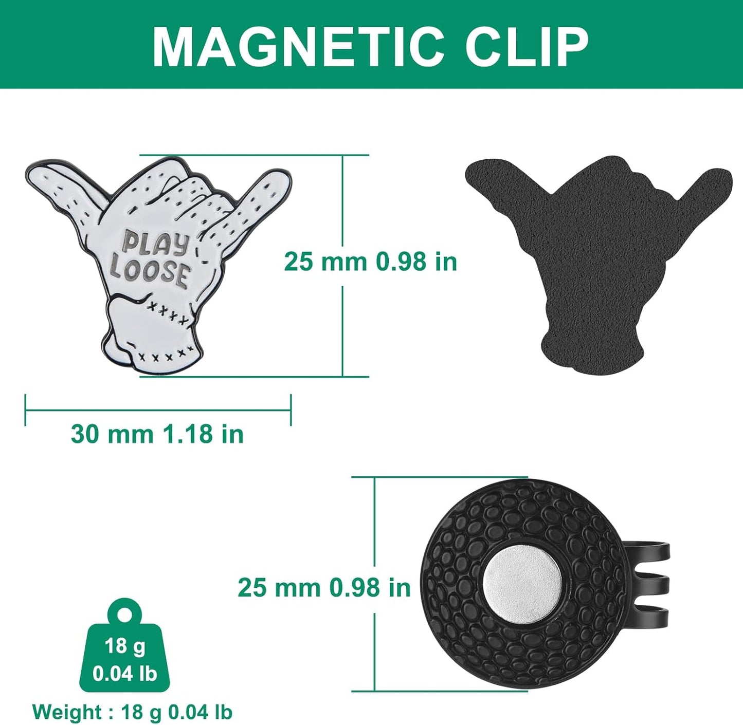 Golf Ball Marker Hat Clip, Golf Accessories for Men, Golf Ball Stamp, Funny Golf Gifts, Golf Gadgets