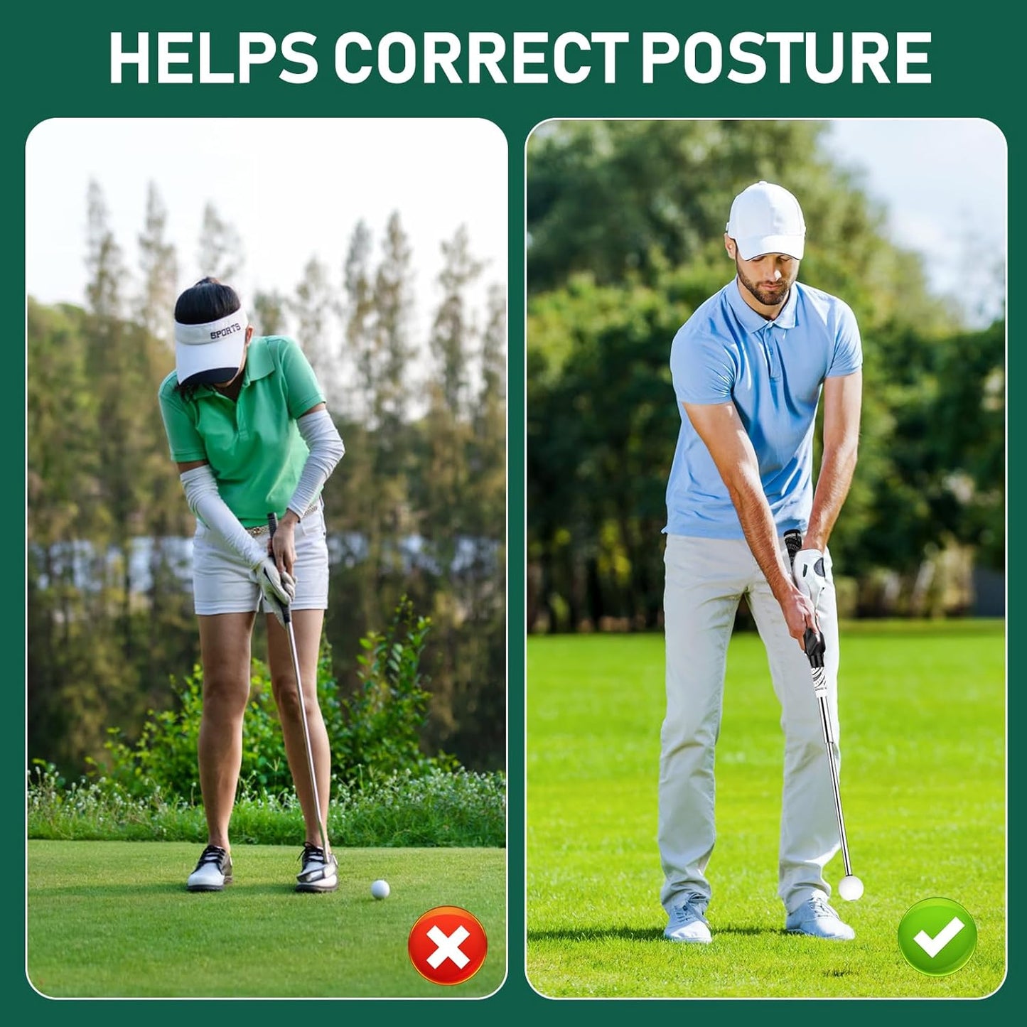 Golf Grip Swing Training Aid - Retractable Click Club Trainer Indoor Practice Warm Up Stick Flexible Telescopic Short Club Tempo Sound Release Trainer Devices