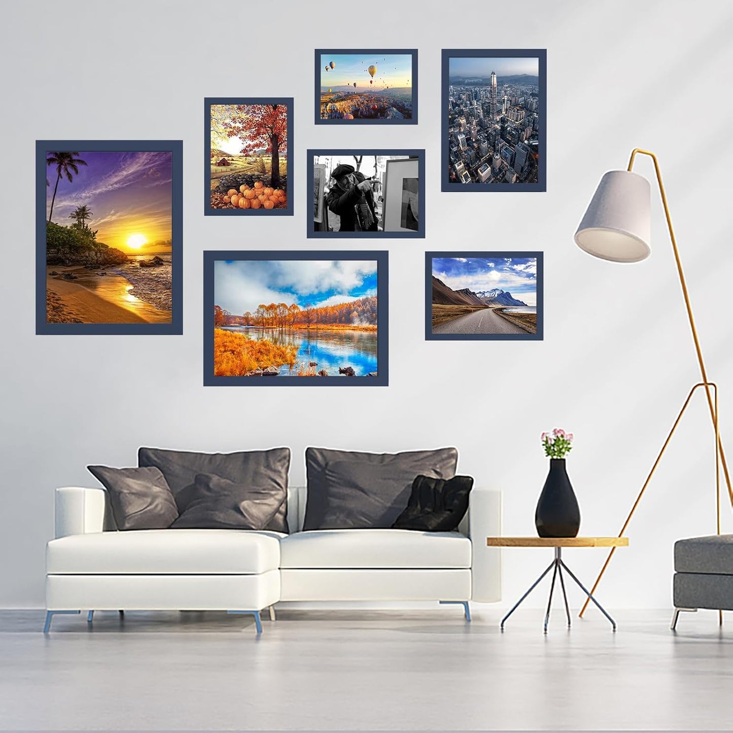 10x14 inch Wood Picture Frames for Wall Hanging,Diamond Painting Frames Rectangle Baby Scan Picture Frame for Family Walls Decoration,Anniversary,Wedding,Christmas,Halloween,Shower,Certificate (Jazz