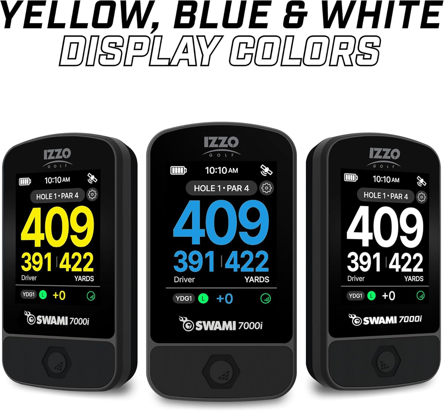 Izzo Swami Golf GPS Rangefinder - Color Display & Scorekeeper