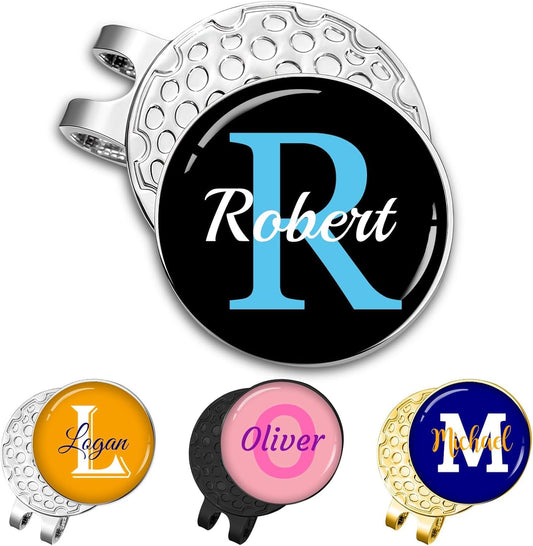 Custom Golf Ball Marker Hat Clip Personalized Magnetic Golf Ball Markers Customized with Photo Logo Text Name Gifts for Men Women Golfers
